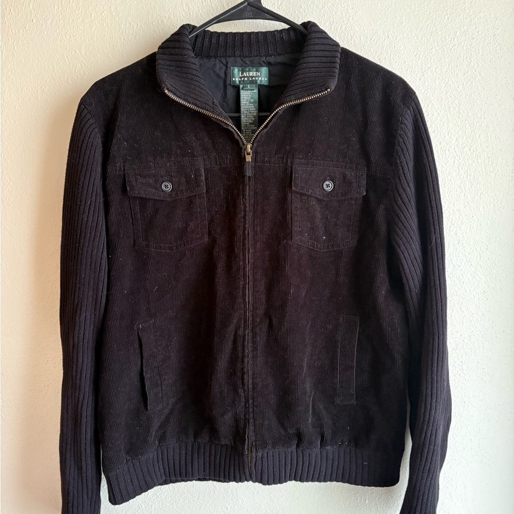 Ralph Lauren Women’s  Black Zip-Up Sweater